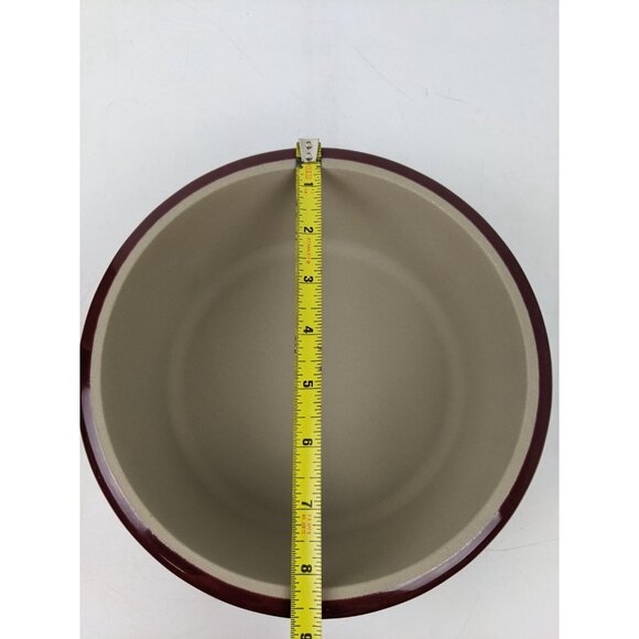 Pampered Chef Stoneware 6 cup 1.5 L Round Cranberry Covered Casserole Baker 1153 - Picture 9 of 13
